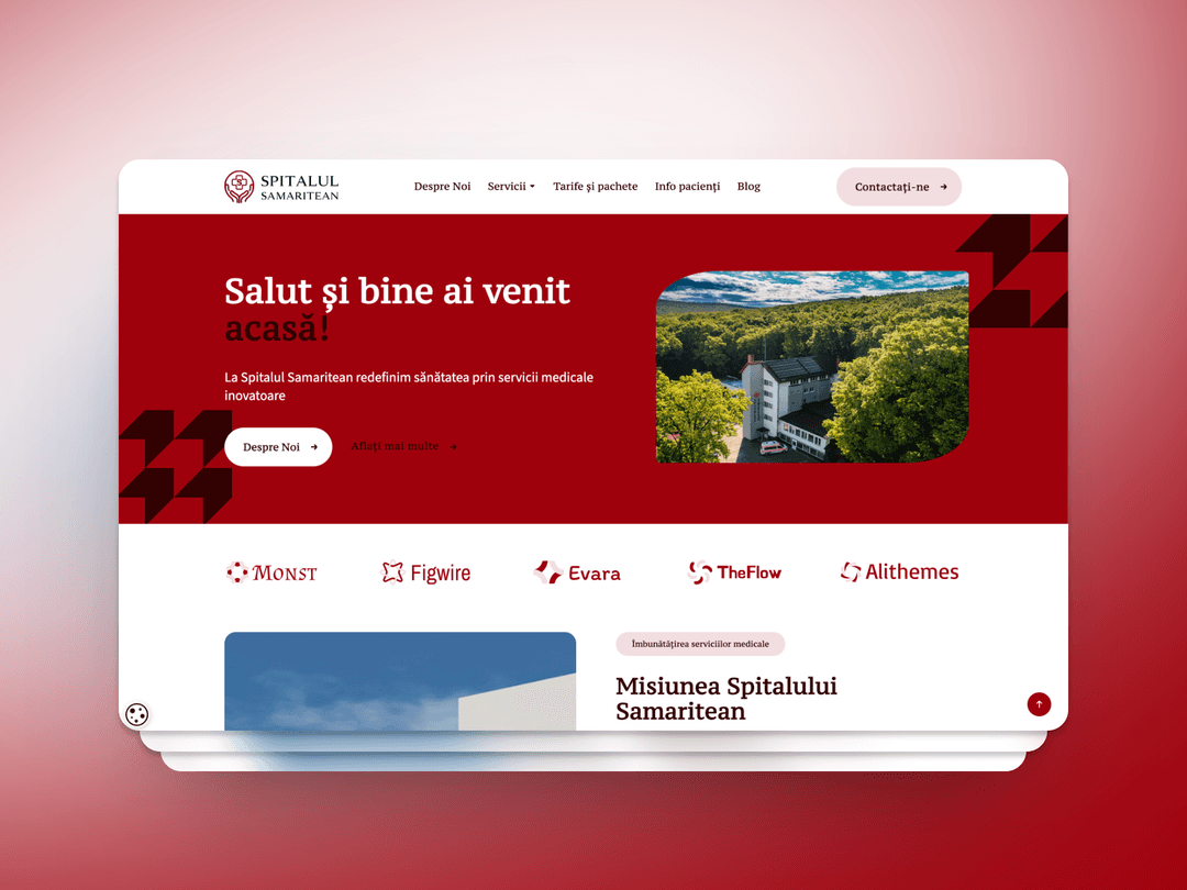 Spitalul Samaritean - Website Profesionist cu NextJs