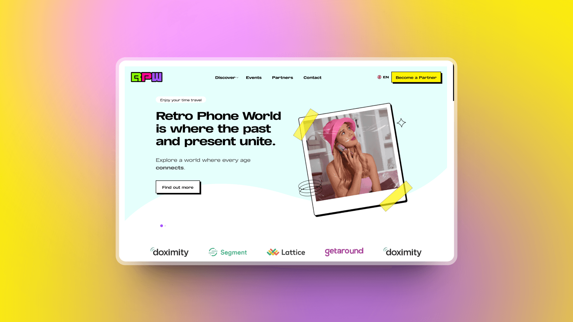 Retro Phone World - Identitate Digitală Completă cu Website în NextJs